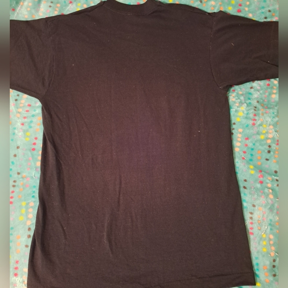 Vintage 1995 USA gymnastics glitter tee.  FOTL single Stitch. Black, Large - Picture 6 of 6